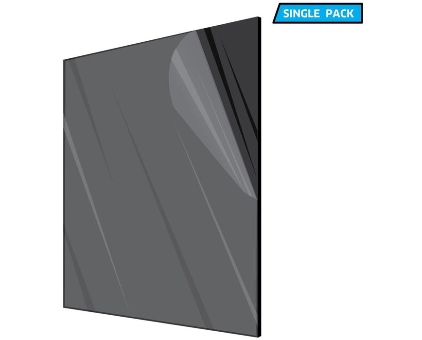 Black Acrylic Plexiglass Sheet 1/8 Inches Thick 12" x 12" (Single Pack)
