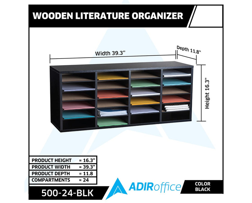 Wooden Literature Organizer