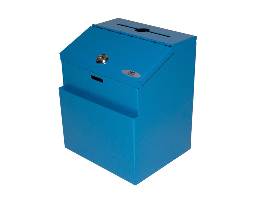 Steel Suggestion Box - Blue
