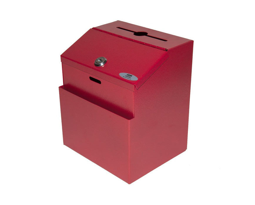 Steel Suggestion Box - Red