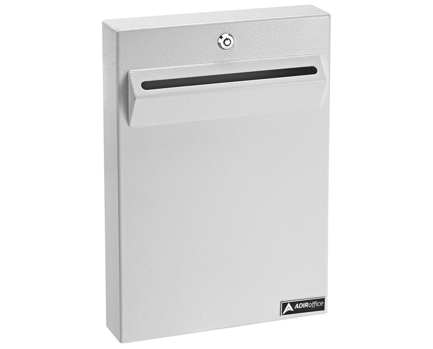 Wall Mount Drop Box for Secure Document Storage White