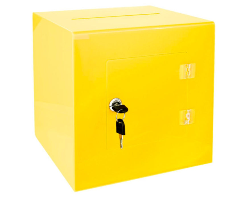 Acrylic Ballot and Donation Box with Easy Open Rear Door