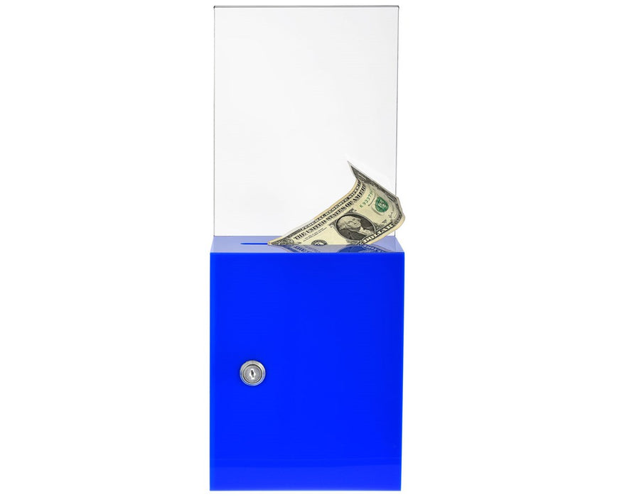 Tall Acrylic Clear Donation Box