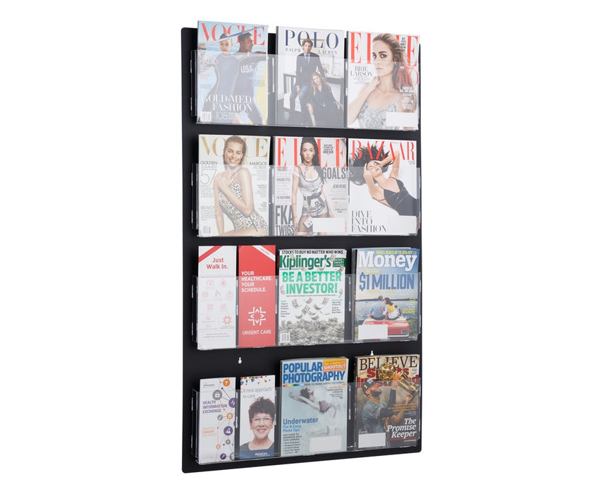 Hanging Magazine Rack with Adjustable Pockets