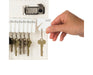 AdirOffice Key Cabinet with Combination Lock, 40 Hooks White 682-40-WHI