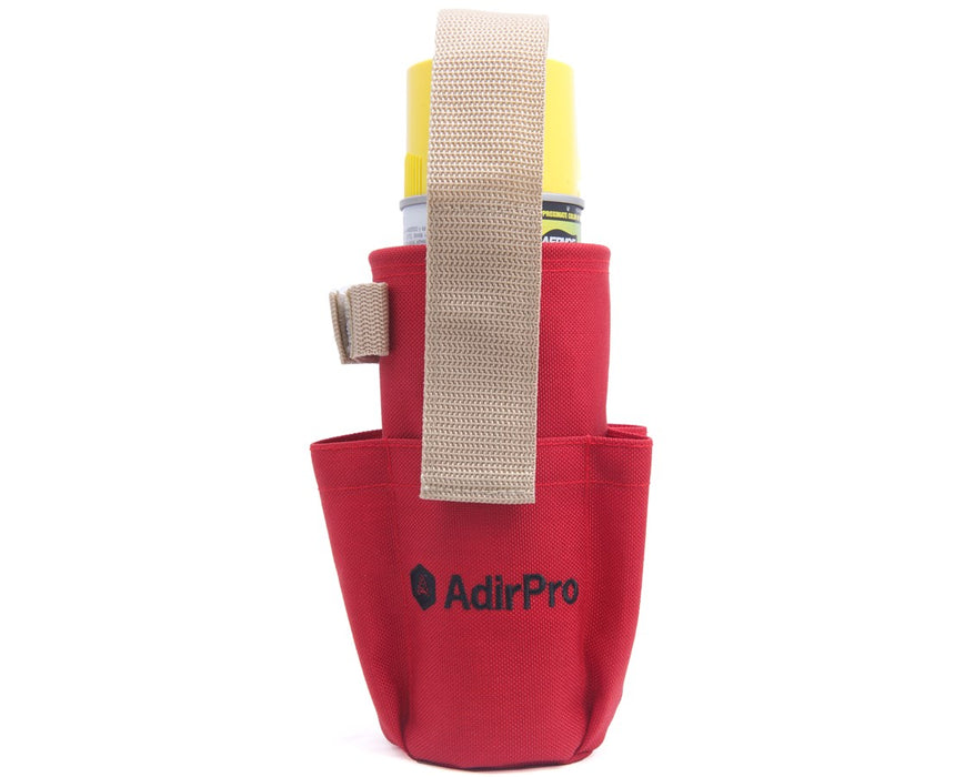 Spray Can Holder with Pockets and Clip