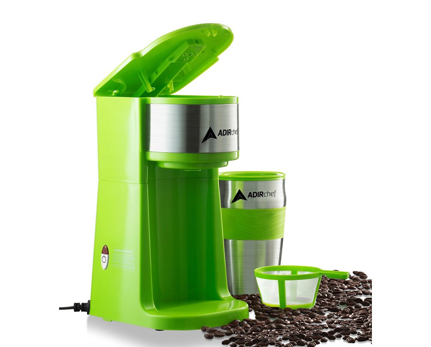 AdirChef Grab N' Go™ Personal Coffee Maker, Sour Green ADI800-01-SGR