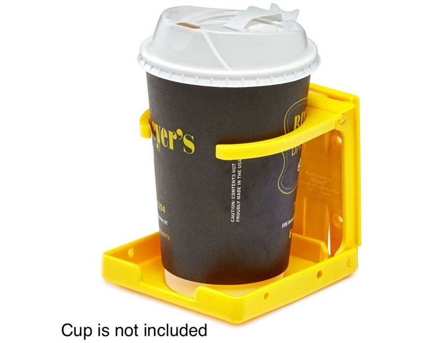 Adjustable Foldable Cup Holder Yellow