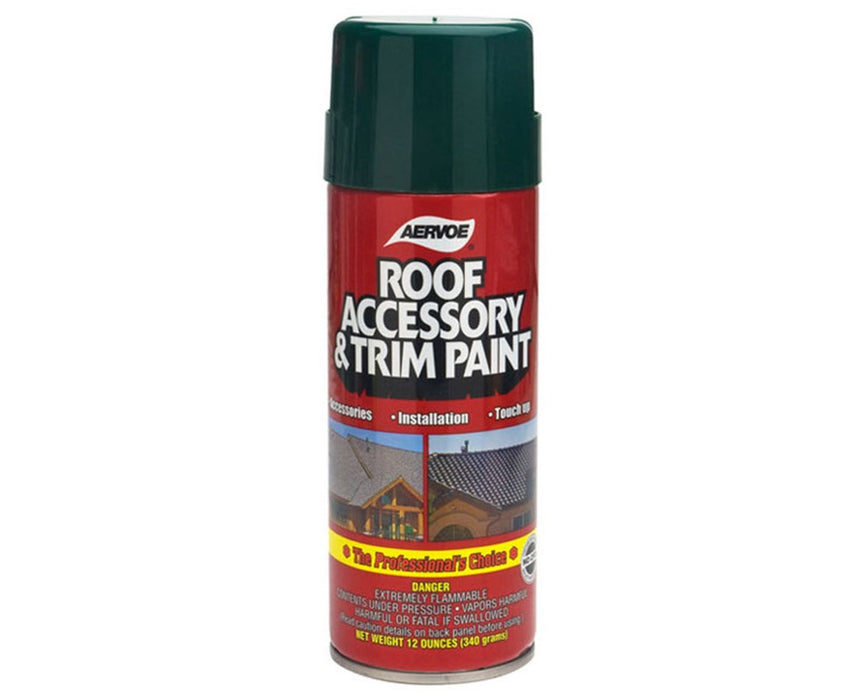 Roof Accessory & Trim Paint. Rustic Black - 12/pk