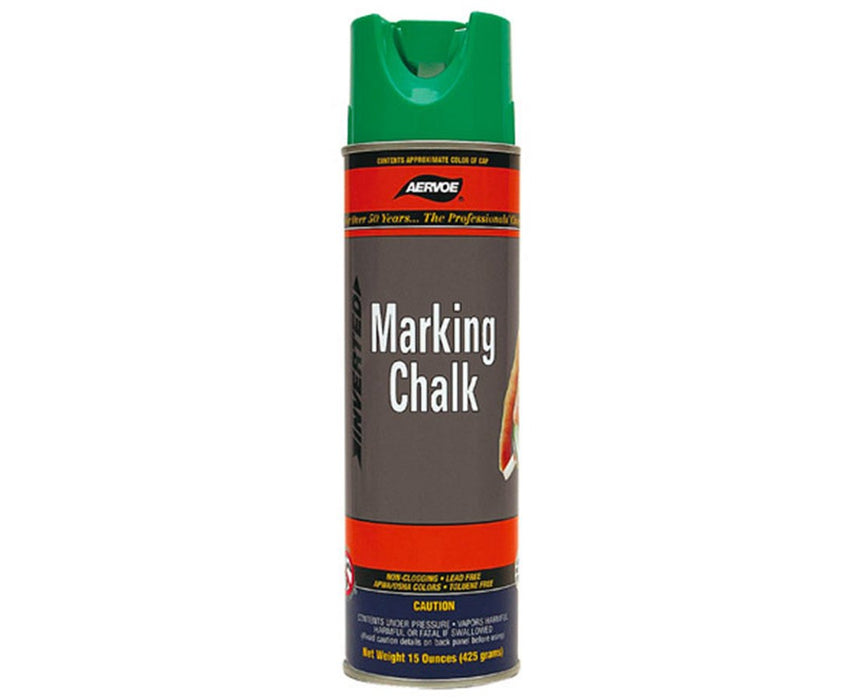 Marking Chalk Temporary Spray Paint. White - 12/pk
