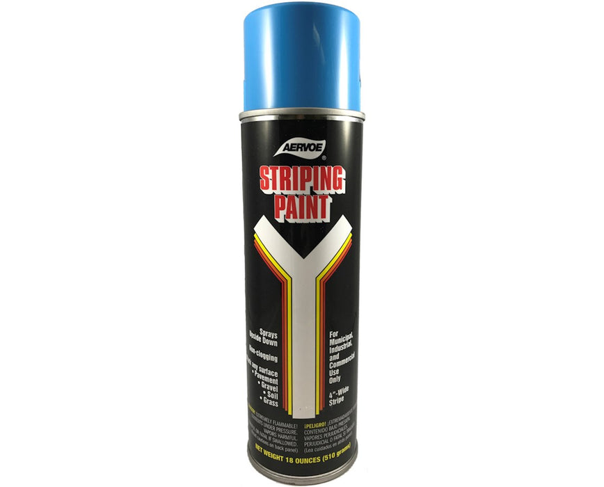 Solvent-Based Striping Spray Paint. Blue - 12/pk