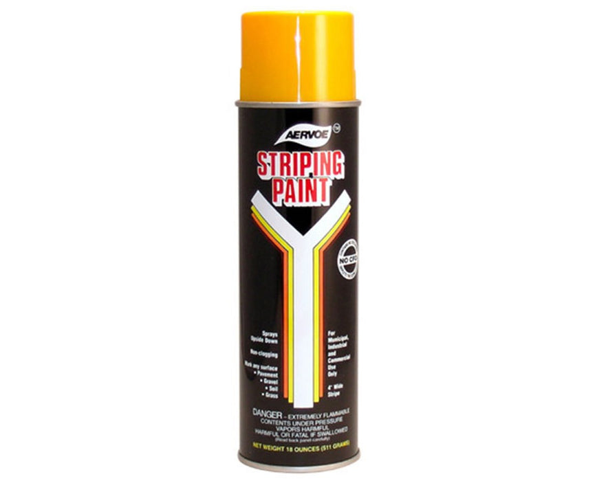 Solvent-Based Striping Spray Paint. Asphalt Black - 12/pk