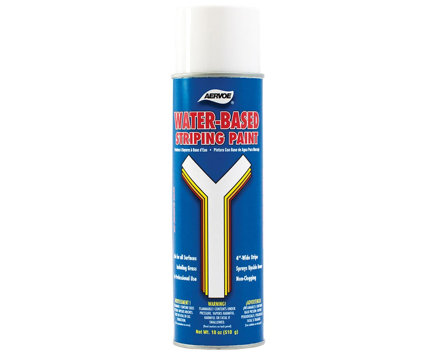 Water-Based Striping Spray Paint. Red - 12/pk