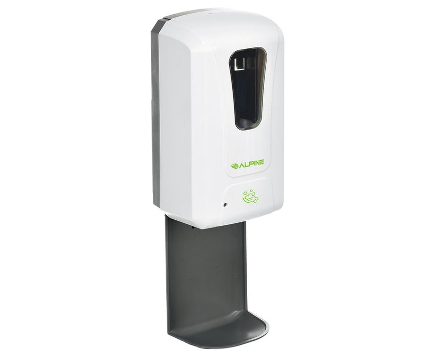 Automatic Hands-Free Soap & Hand Sanitizer Dispenser, Liquid/Gel with Drip Tray - White