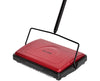 Triple Brush Floor and Carpet Sweeper, Red