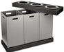 Alpine Industries 28-Gallon Recycling Indoor Trash Can, 3 Bins 