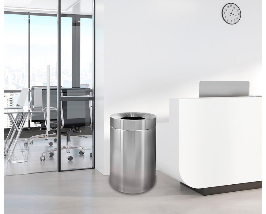 50-Gallon Stainless Steel Indoor Trash Can