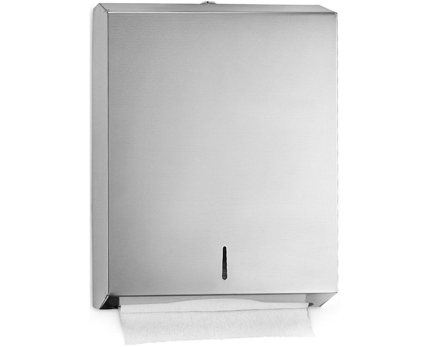 C-Fold/Multifold Paper Towel Dispenser, Stainless Steel Brushed
