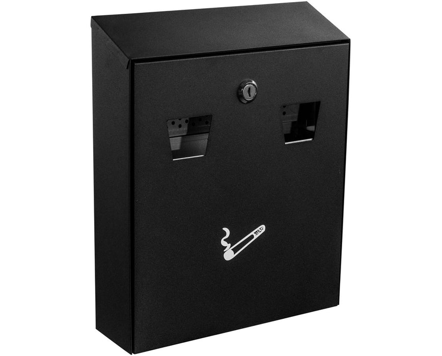 All-In-One Black Cigarette Disposal Station