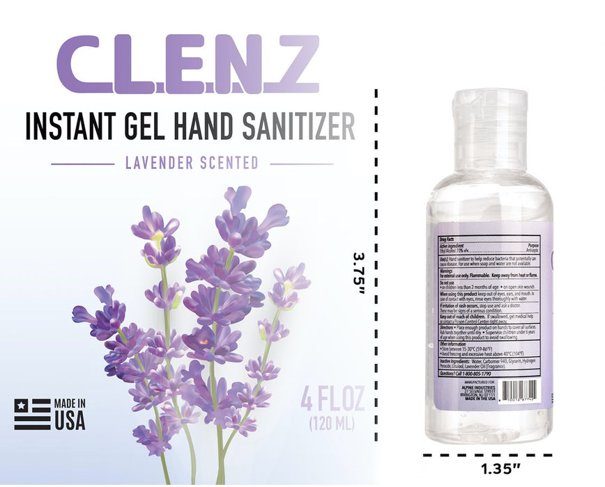 CLENZ Instant GEL Hand Sanitizer - 6 per Case
