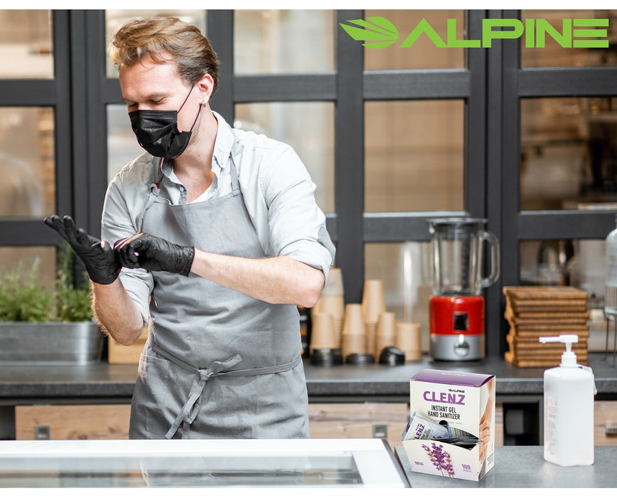 Alpine Industries CLENZ 2 ml Instant Gel Hand Sanitizer Packets - 100/Case