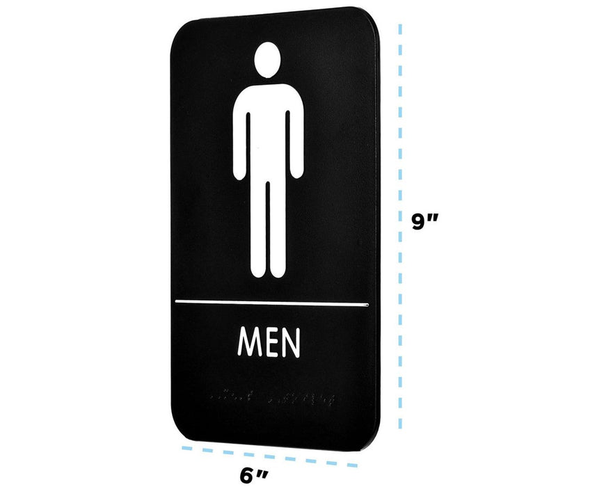 Men and Women Restroom Sign (Set of 2)