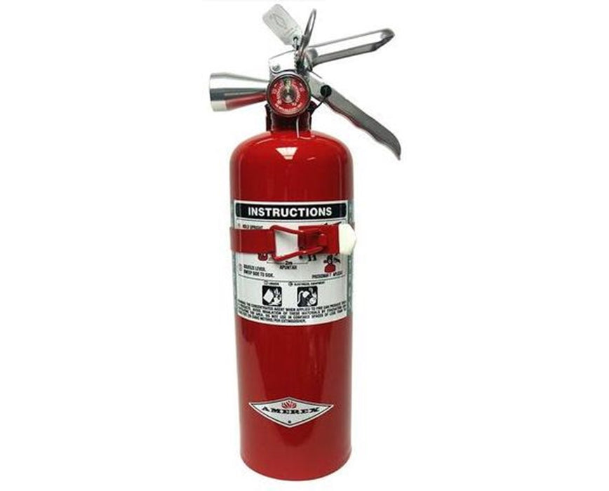 5 lbs Halotron 1 Fire Extinguisher (Class BC) Chrome