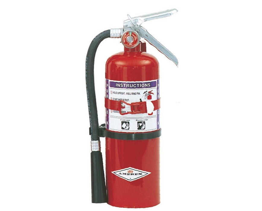 5 lbs Purple-K Fire Extinguisher w/ Aluminum Valve (Class B:C) Red