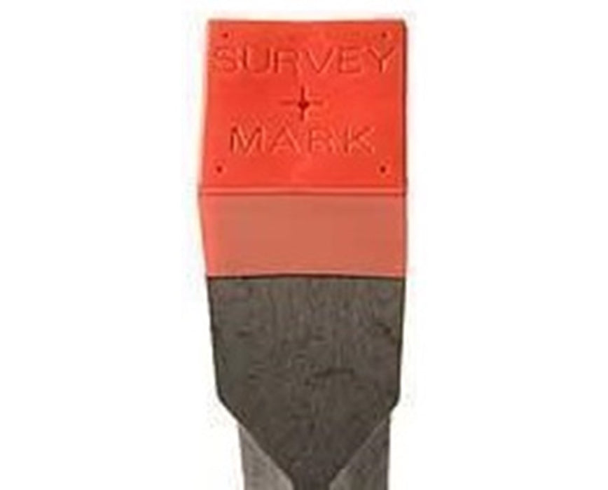 1-3/4" x 24" SURVEY MARK Imprint, Orange Stamped (25-Pack)