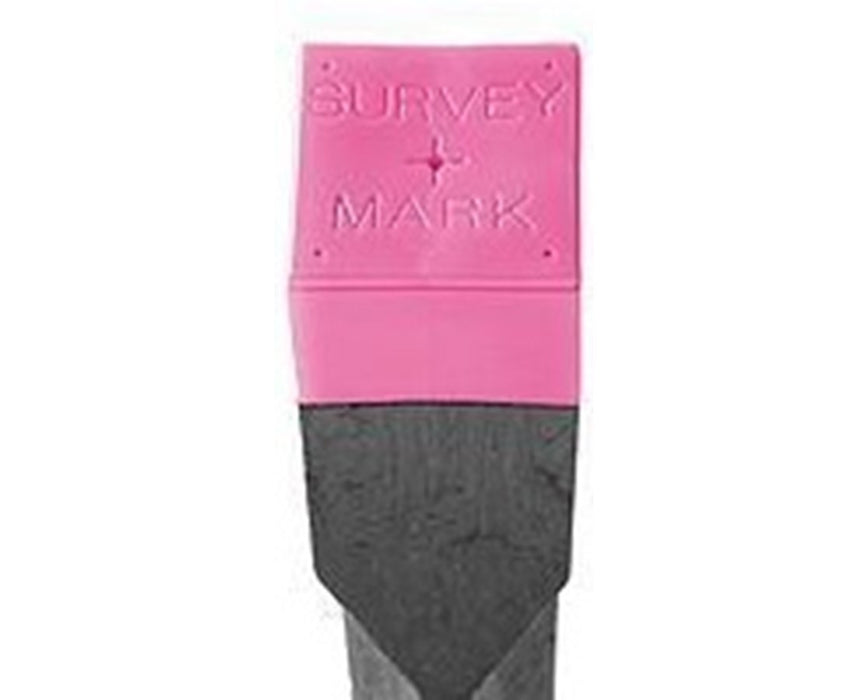 1-5/8" x 18" SURVEY MARK Imprint, Pink Stamped (25-Pack)