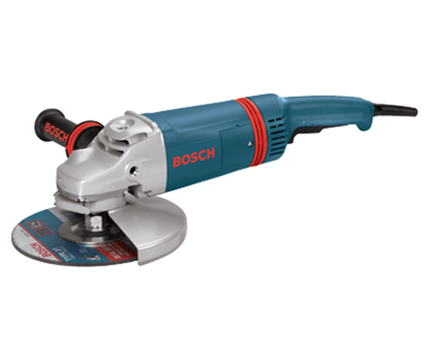 9" 6,000 RPM Large Angle Grinder with Rat Tail Handle
