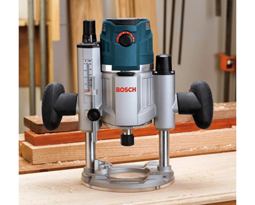 2.3HP Plunge Router with Fixed Base and Trigger Control