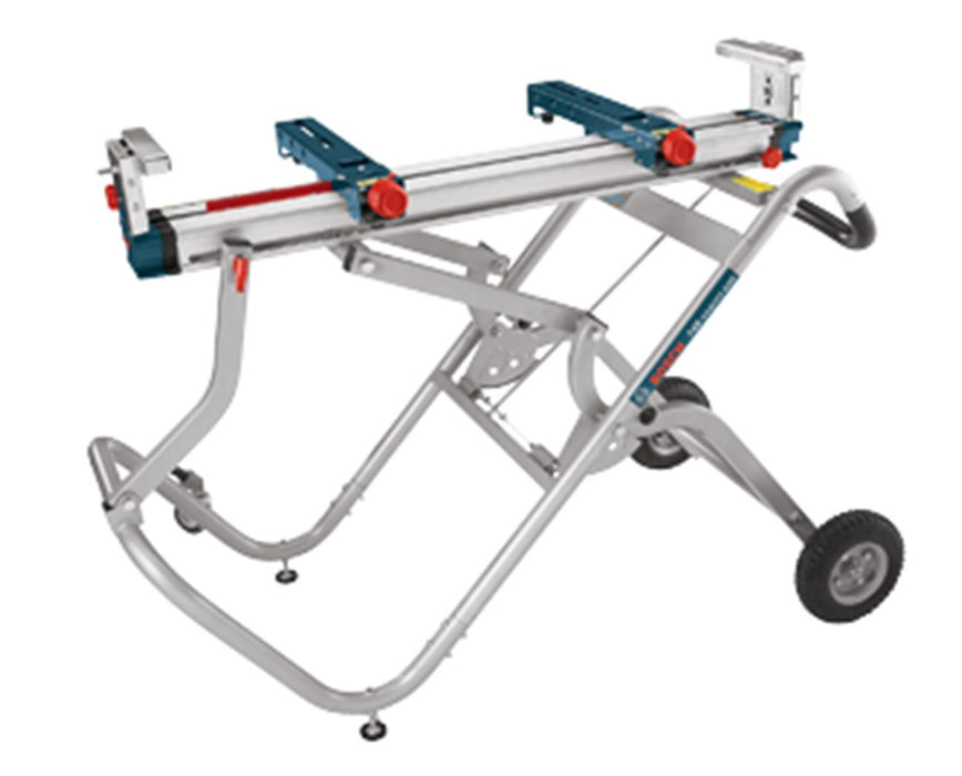 Gravity-Rise Wheeled Miter Saw Stand