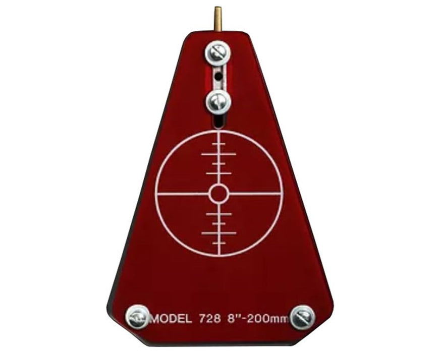 4" Snap-In Target for Pipe Lasers Red