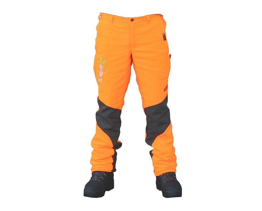 Zero Hi-Viz Orange Chainsaw Protective Pants - X-Small