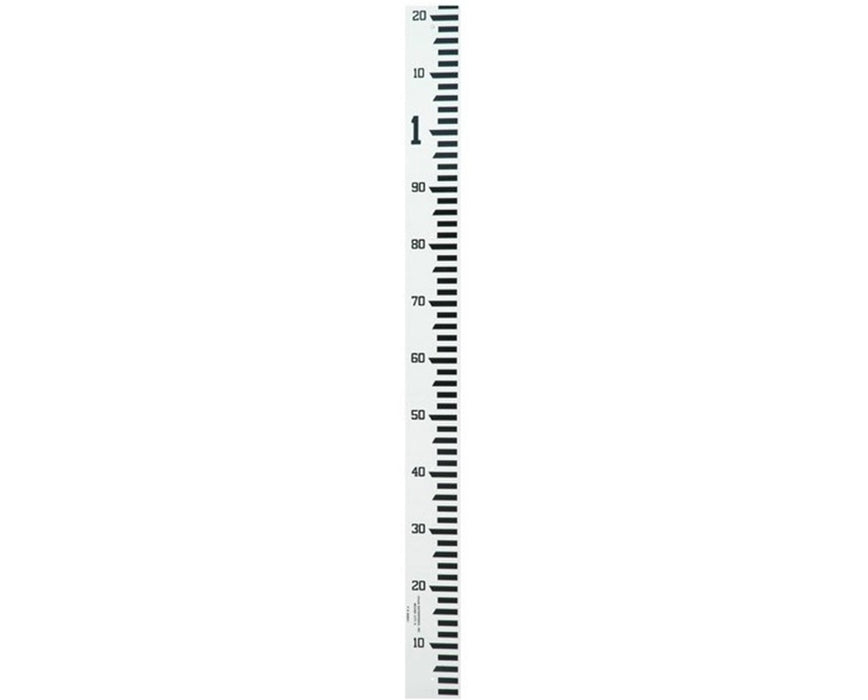 Crain 4-Inch Wide Stream Gauge (Meter, Decimeter, Centimeter), 0-1.22 Meters