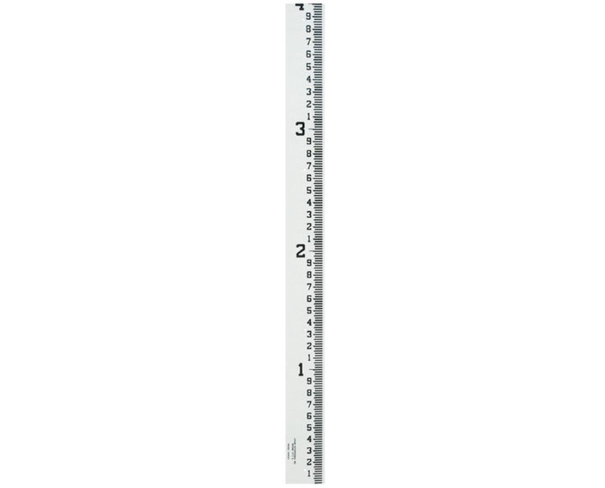 Crain 4-Inch Wide Stream Gauge (100ths, 10ths, Feet), 8-12 Feet