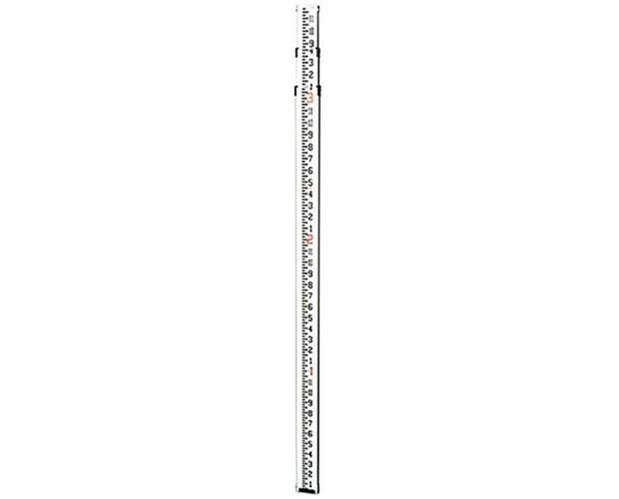 13' Telescopic Aluminum Grade Rod, Feet/8ths