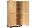 Tall 2-Section Storage Cabinet With 4 Doors
