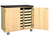 Mobile Tote Tray Cabinet