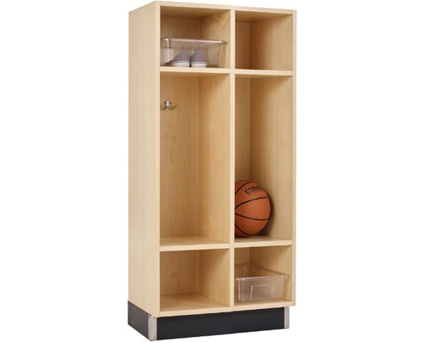 51' Backpack Cabinet w/ 6 Opening Shelves, Maple