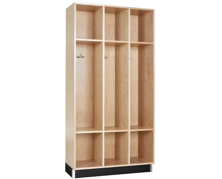 72" Backpack Cabinet w/ 9 Opening Shelves, Maple