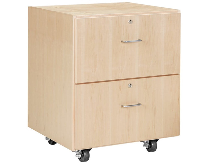 30" M-Series Mobile Cabinet w/ 2 Drawers, Maple