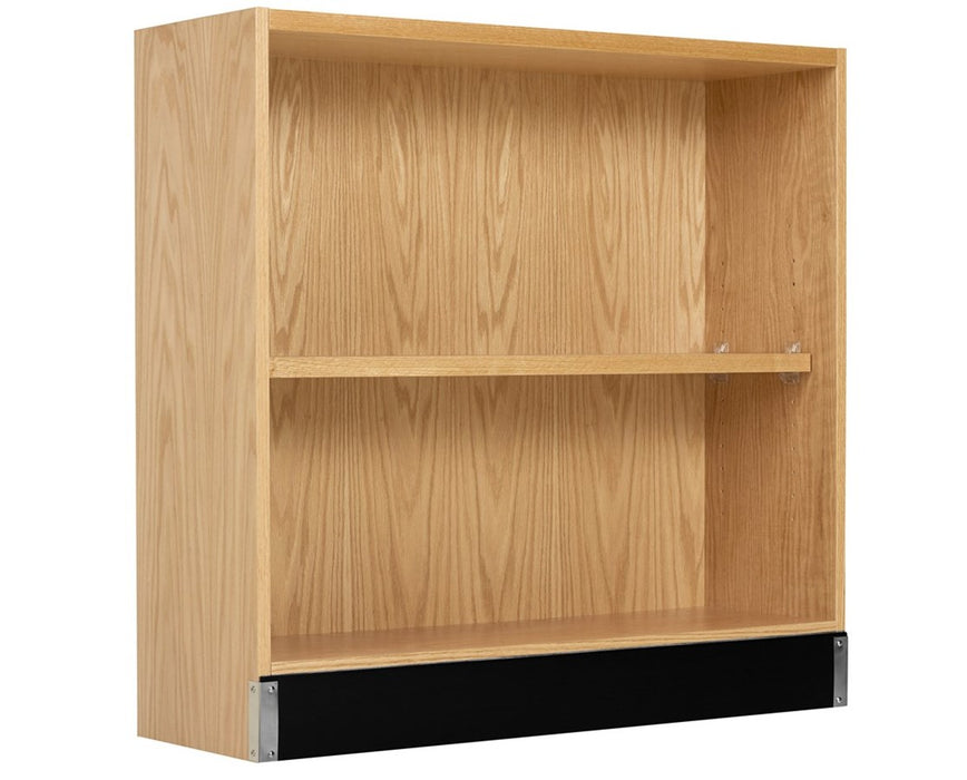 Open Shelf Storage 36"W x 22"D x 35"H, Oak