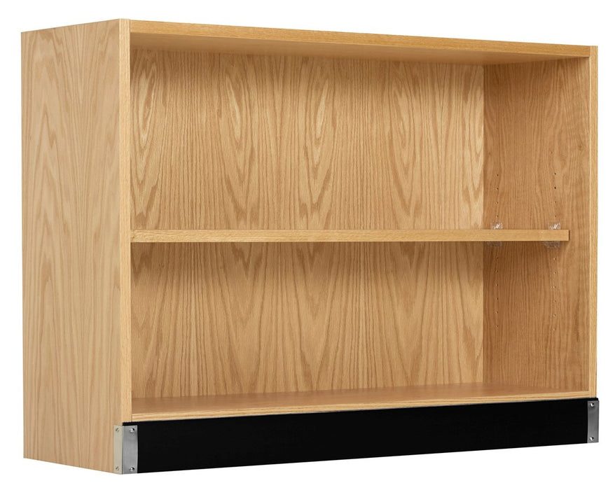 Open Shelf Storage 48"W x 22"D x 35"H, Oak