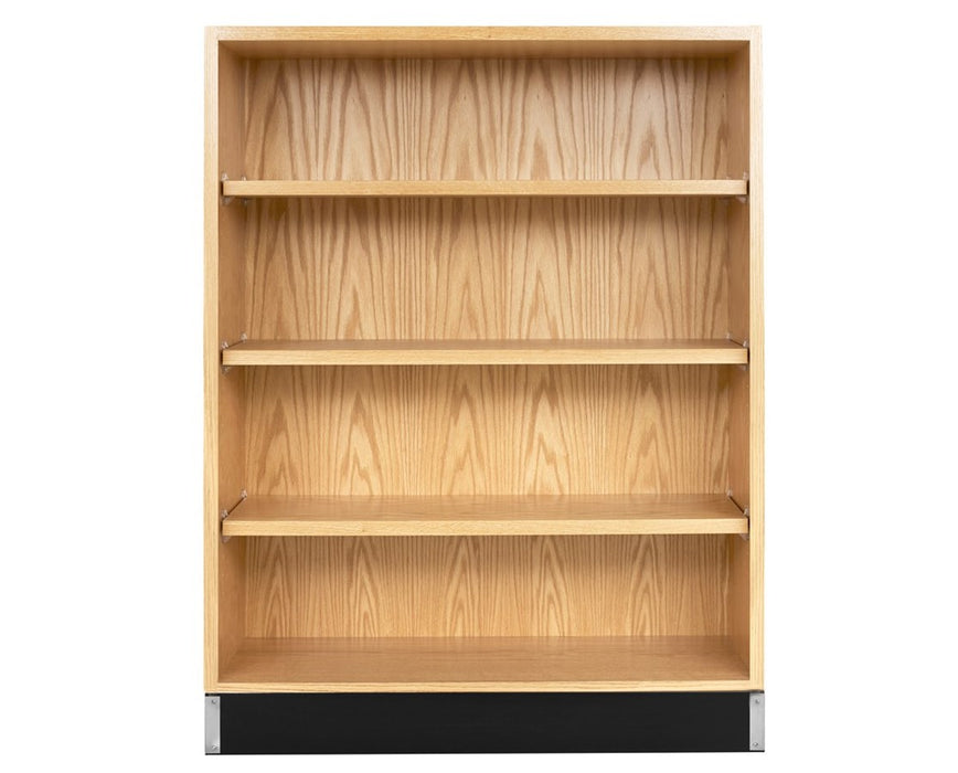 Open Shelf Storage 36"W x 12"D x 48"H, Oak