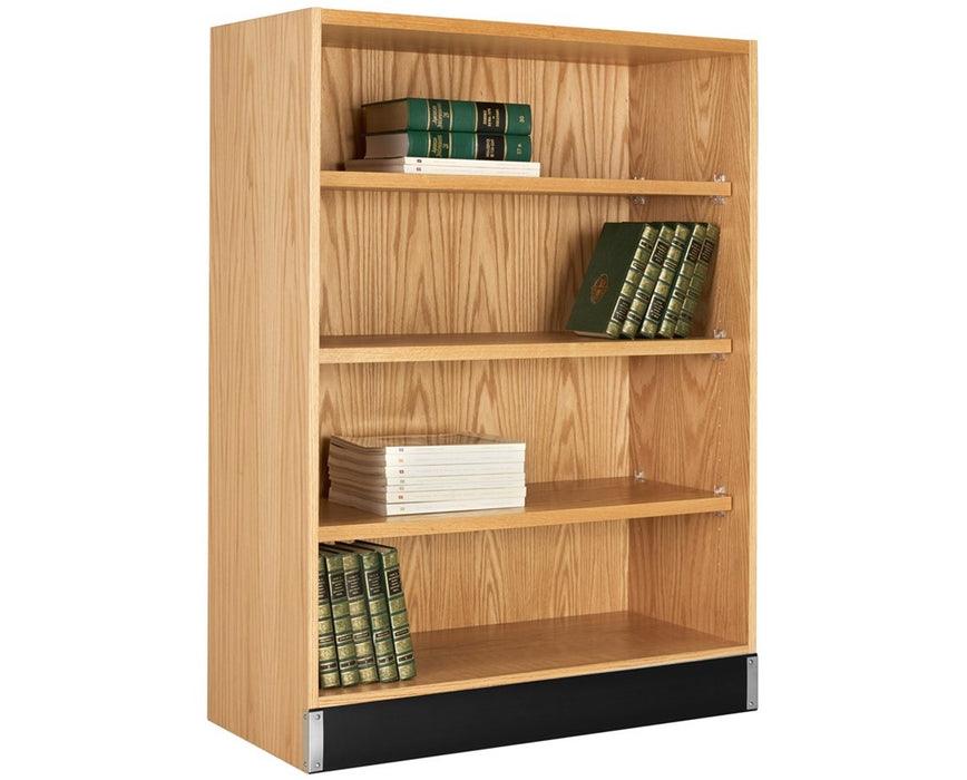 Open Shelf Storage 36"W x 16"D x 48"H, Oak
