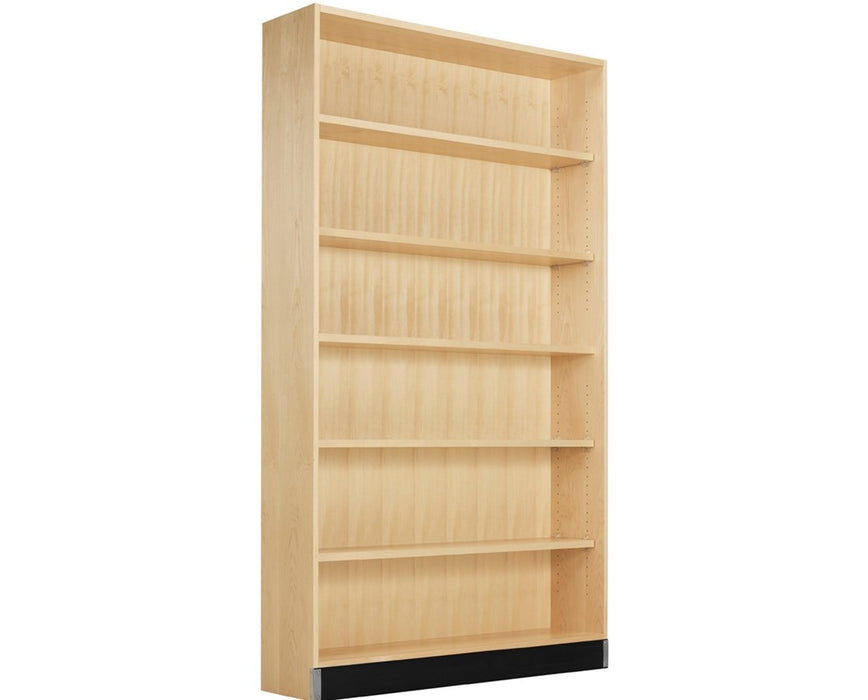 Open Shelf Storage 36"W x 12"D x 84"H, Maple