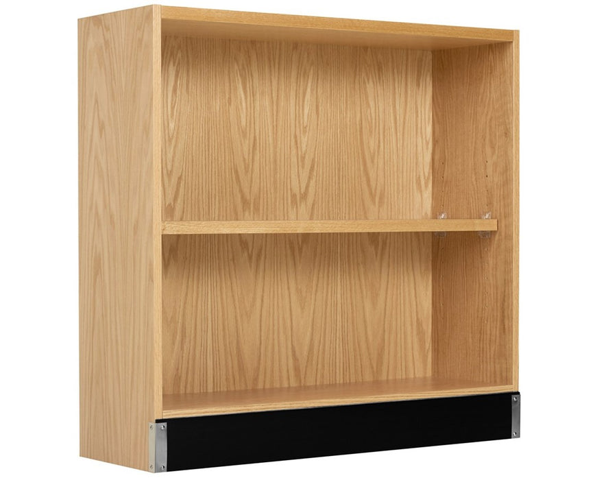 Open Shelf Storage 36"W x 16"D x 35"H, Oak