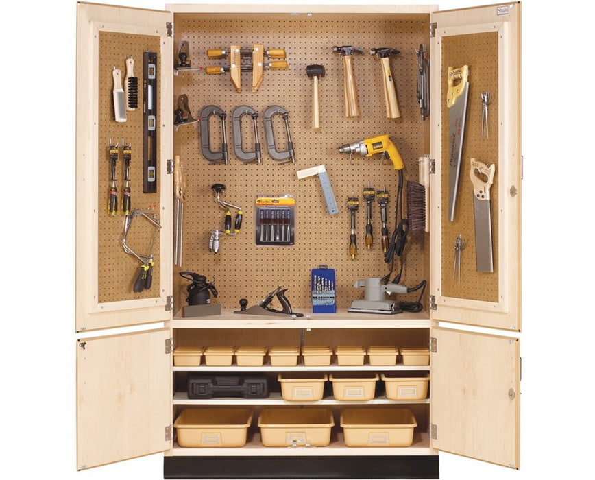 Woodworking 60"W x 22"D x 84"H Tool Storage Cabinet w/ 185 Tools